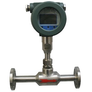 Thermal mass flow meter for gas flow measurement