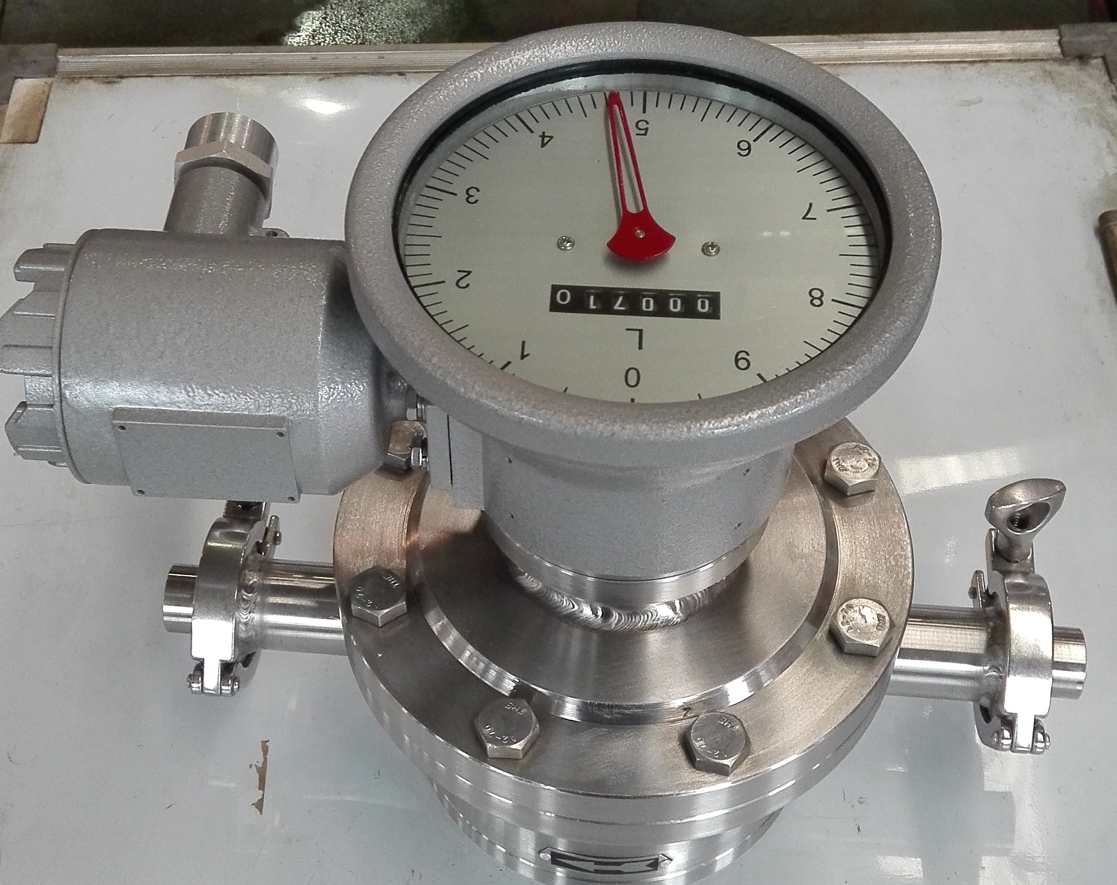 μετρητής ροής υγιεινής οβάλ γραναζιών sanitary oval gear flow meter
